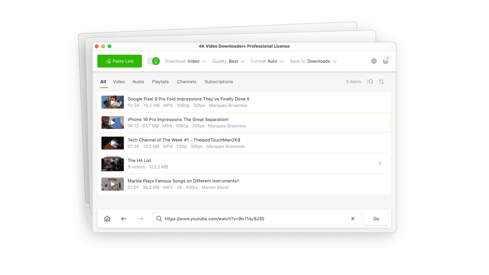 4k video downloader interface