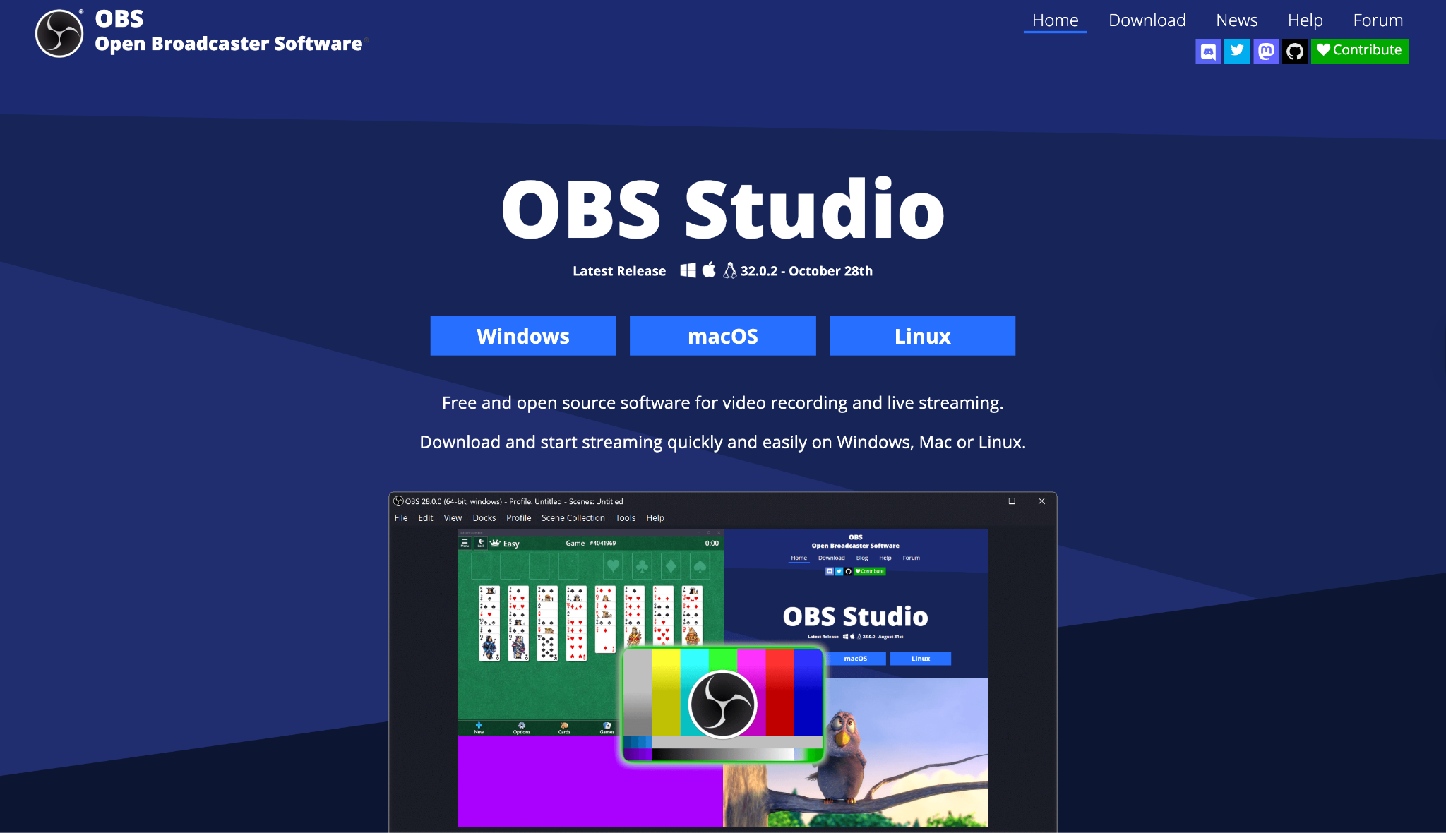 obs studio interface