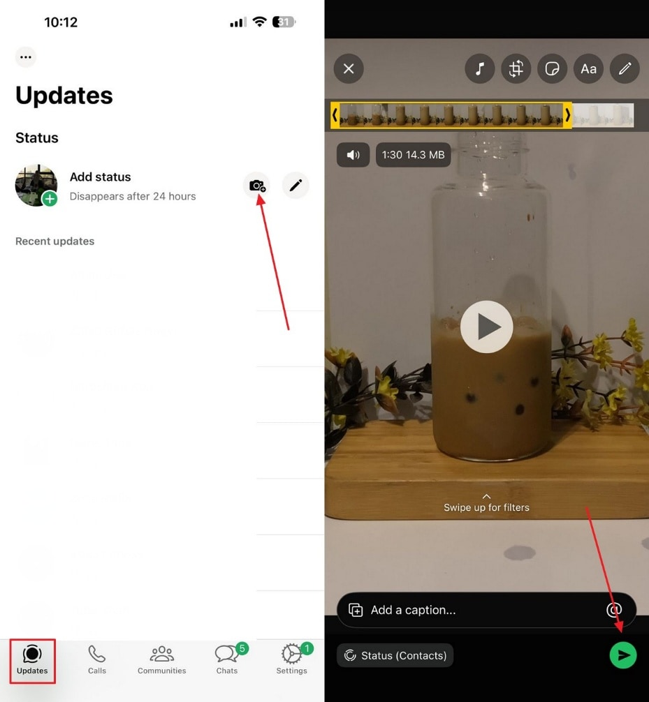 post sharechat video on whatsapp status
