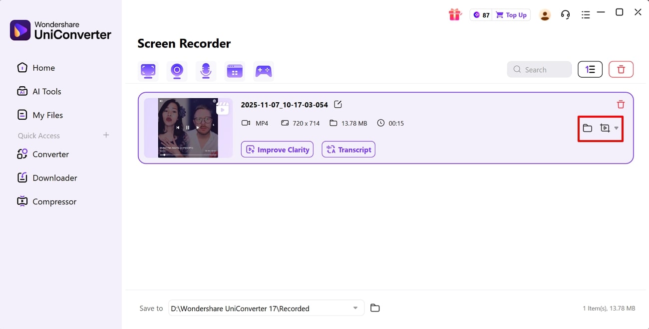 locate the file uniconverter