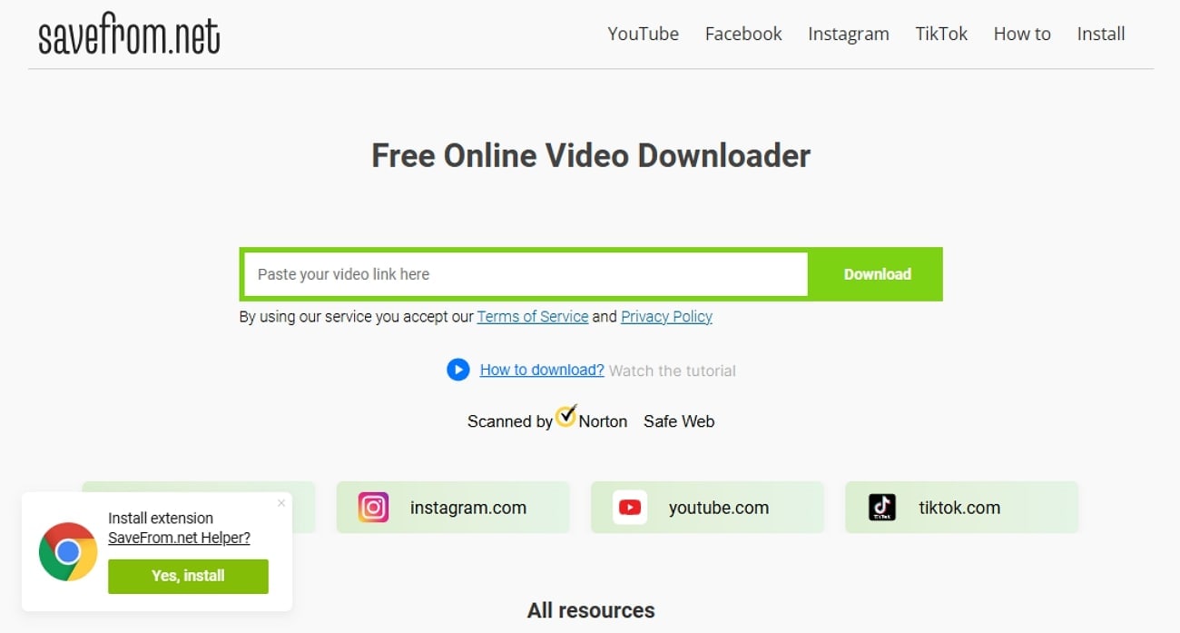 savefromnet video downloader