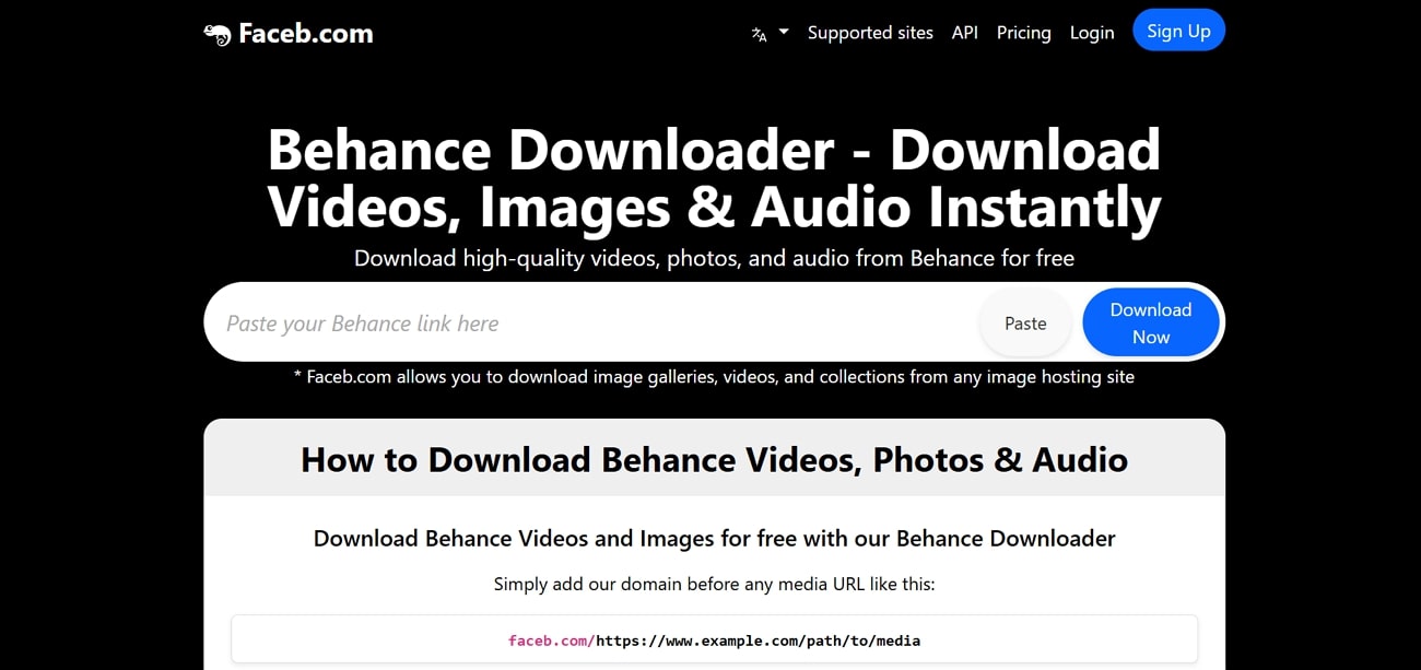 faceb.com behance video downloader