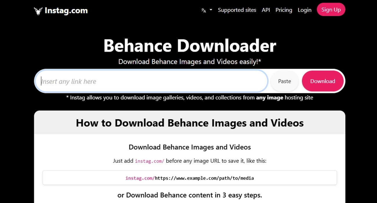 instag.com behance video downloader