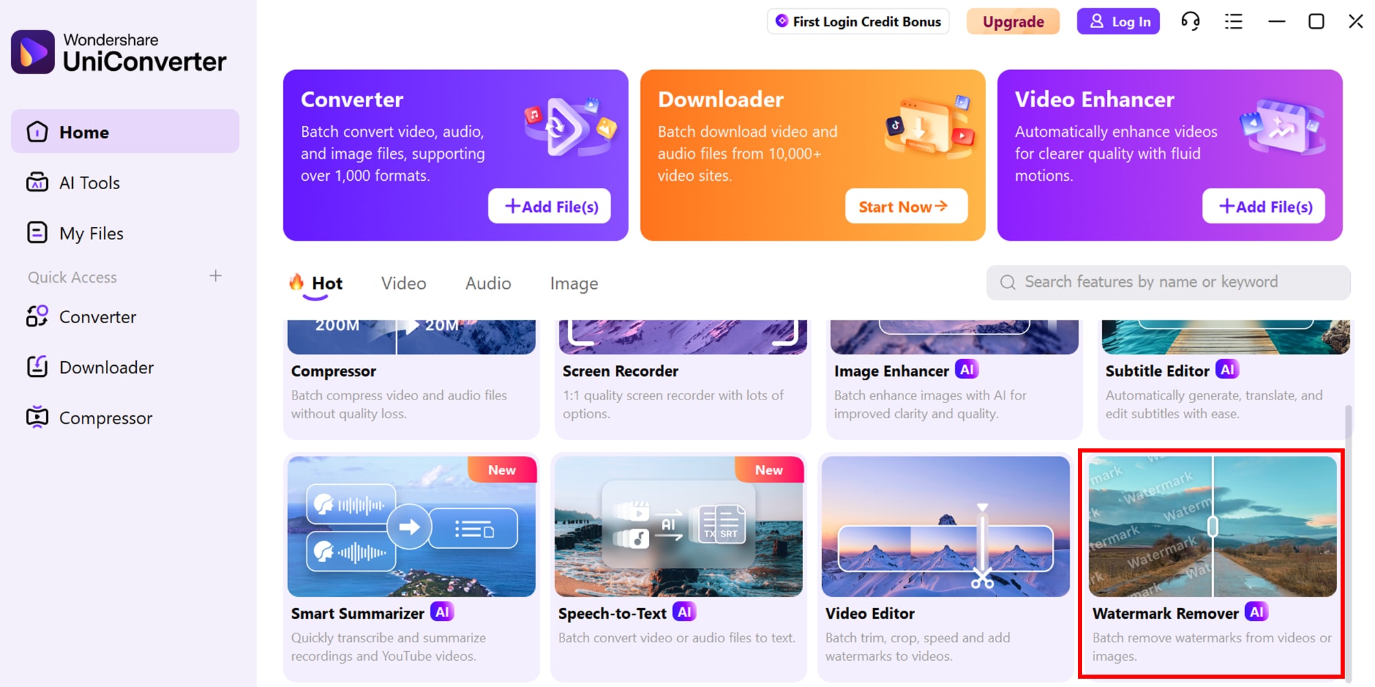 Access watermark remover