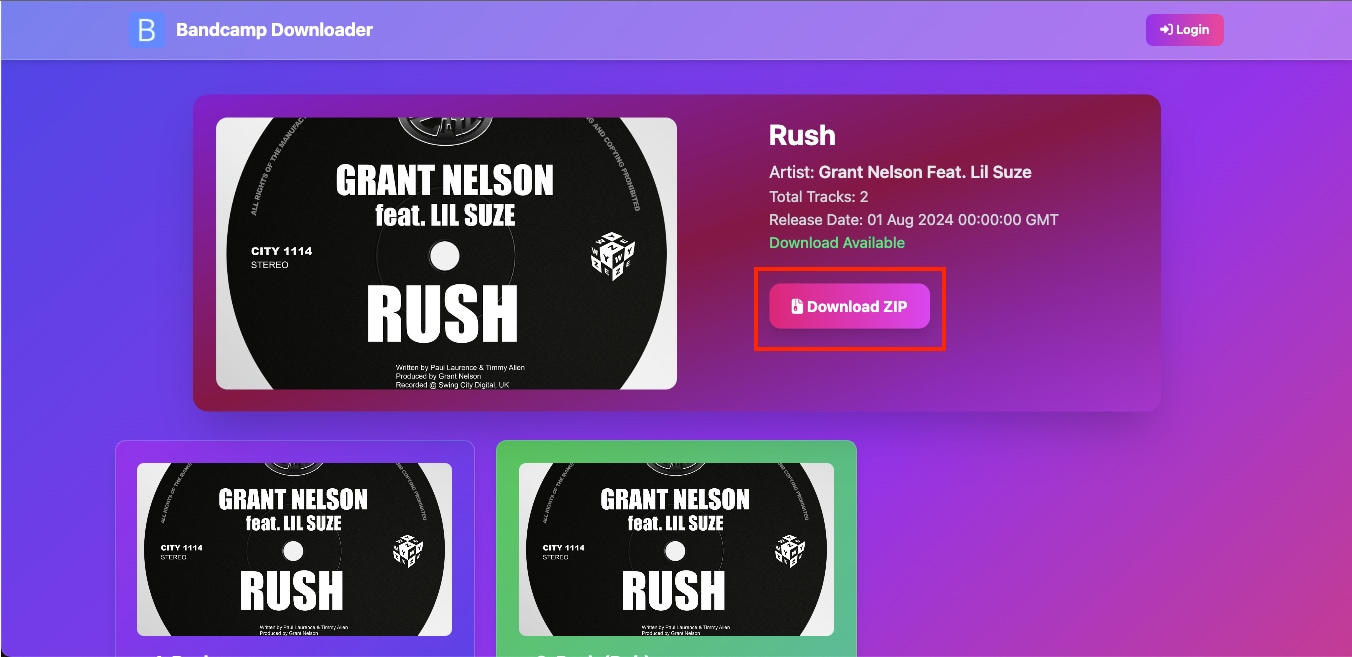 bandcamp album downloader download zip