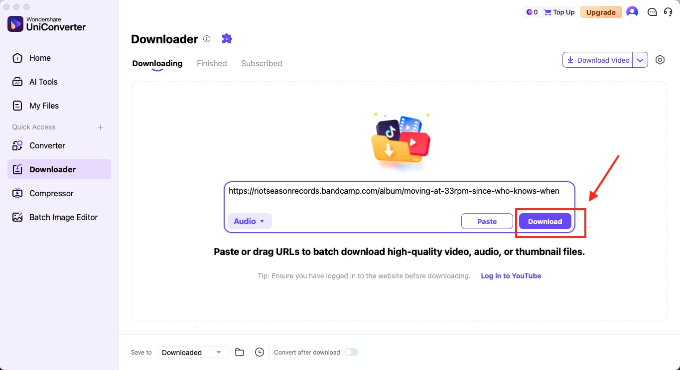 wondershare uniconverter download from bandcamp free