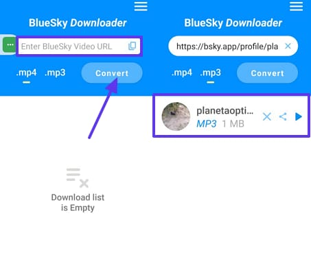 use bluesky hd downloader app