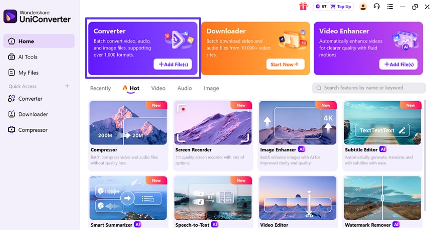 access converter in uniconverter