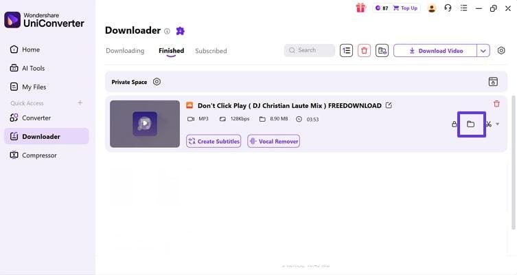 start conversion process soundcloud mp4 converter