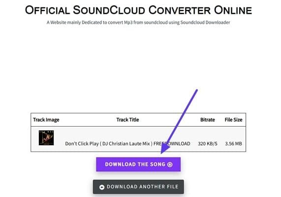 save the desired song