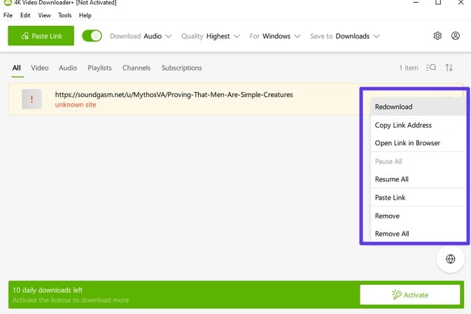 access file after download