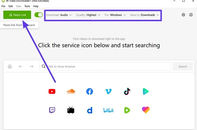 paste soundgasm audio link to tool