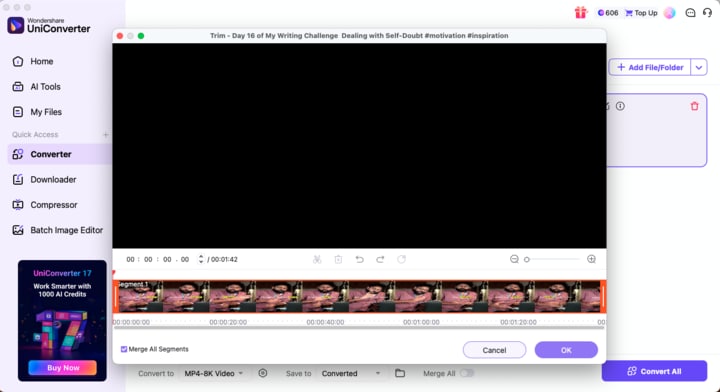 wondershare uniconverter edit instantly