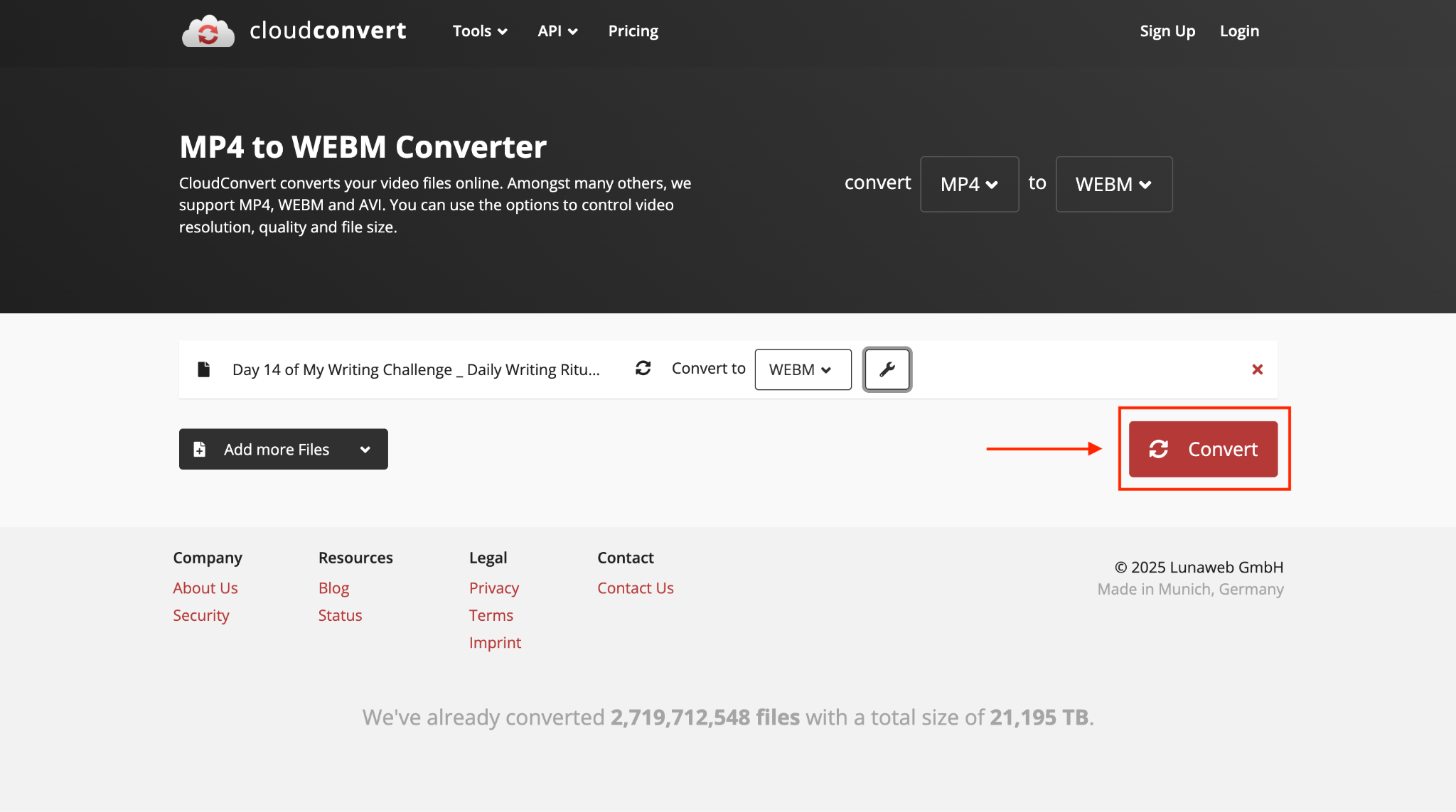 cloudconvert convert