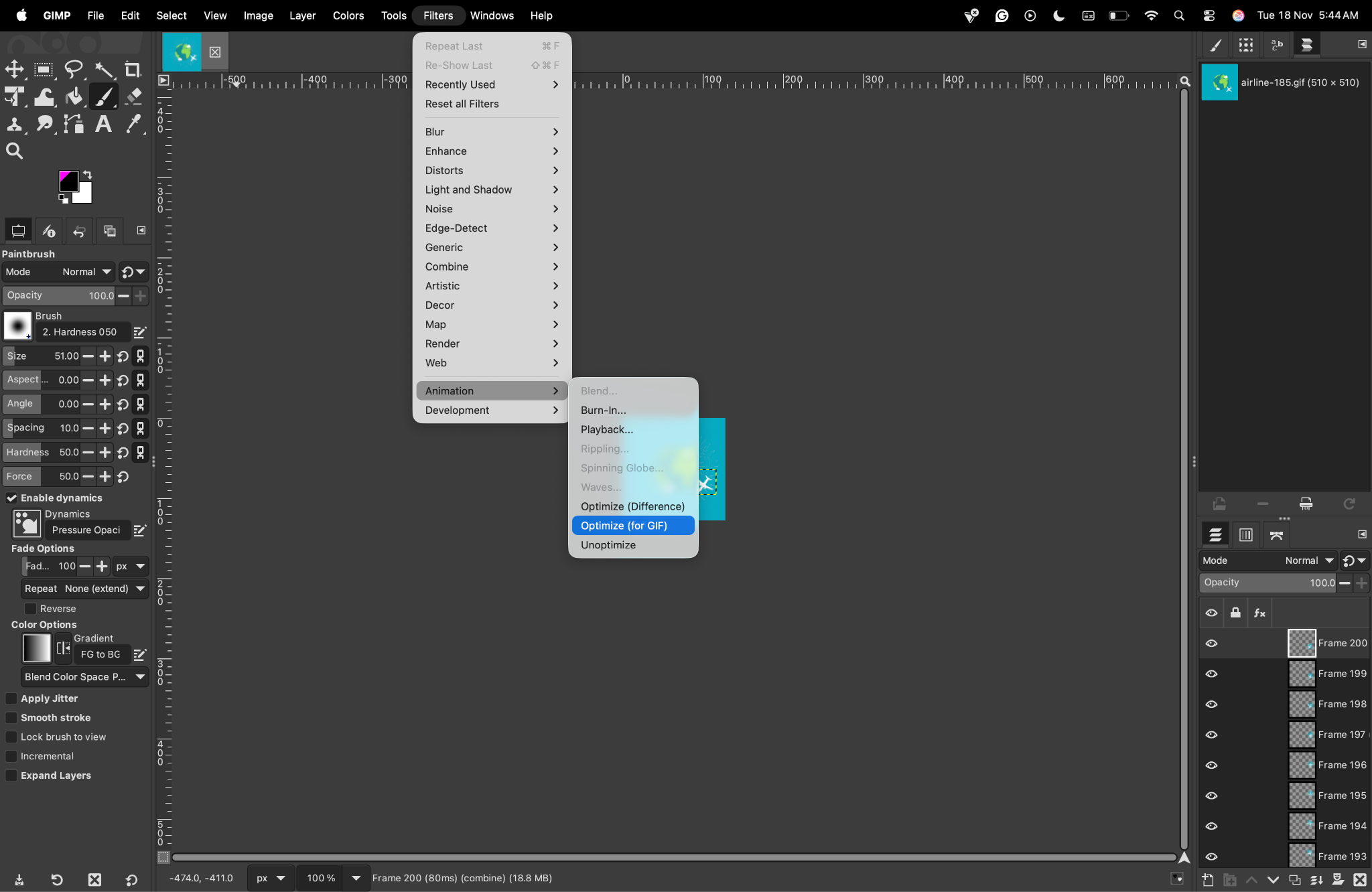 doptimize it for gif