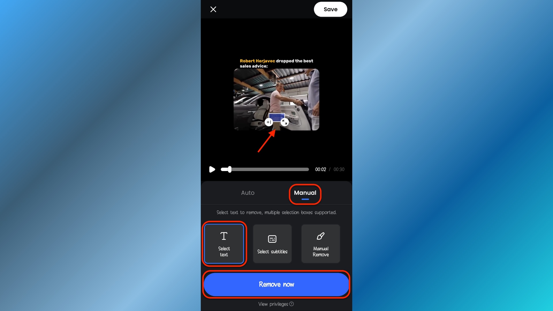 go with manual or auto mode as required
