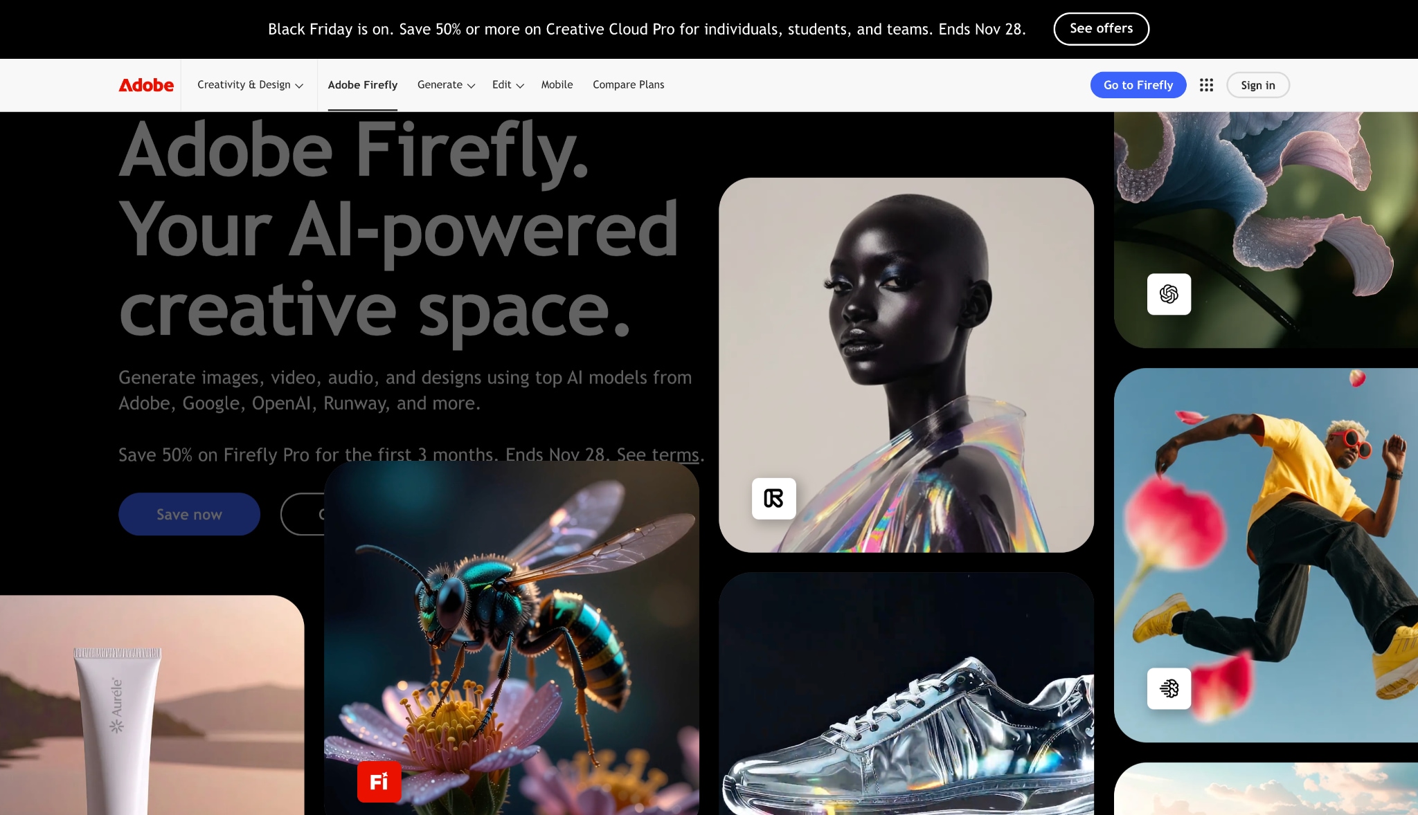 adobe firefly homepage