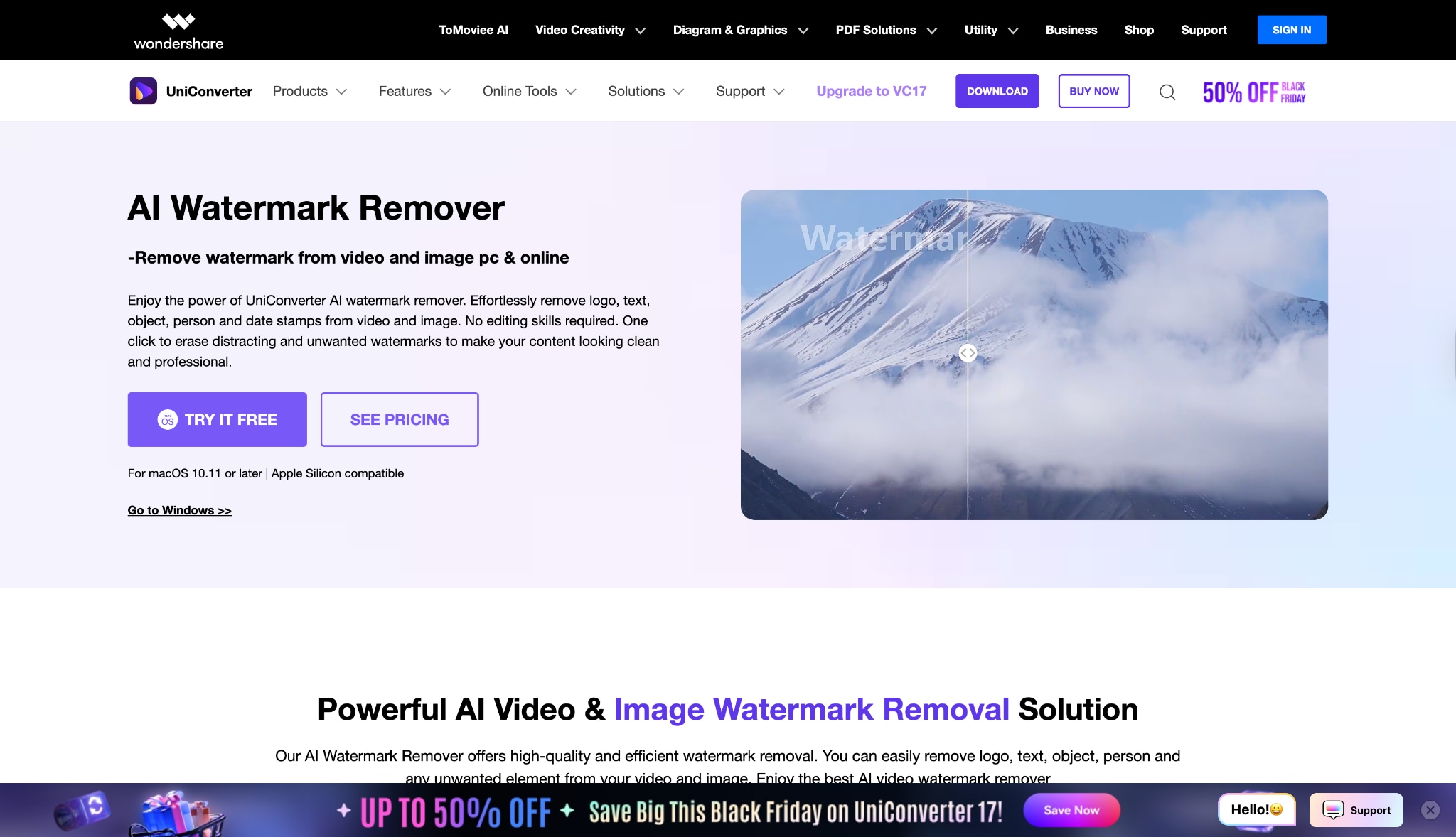 wondershare uniconverter interface