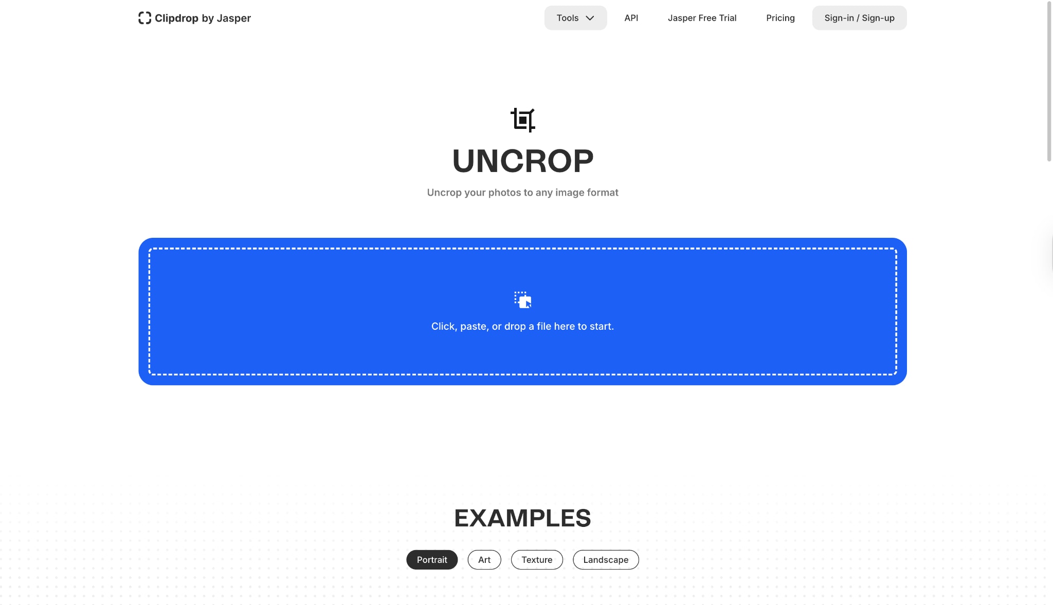 clipdrop homepage