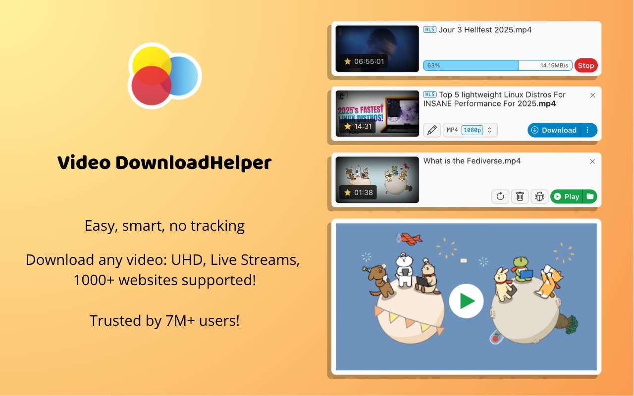 video downloadhelper interface