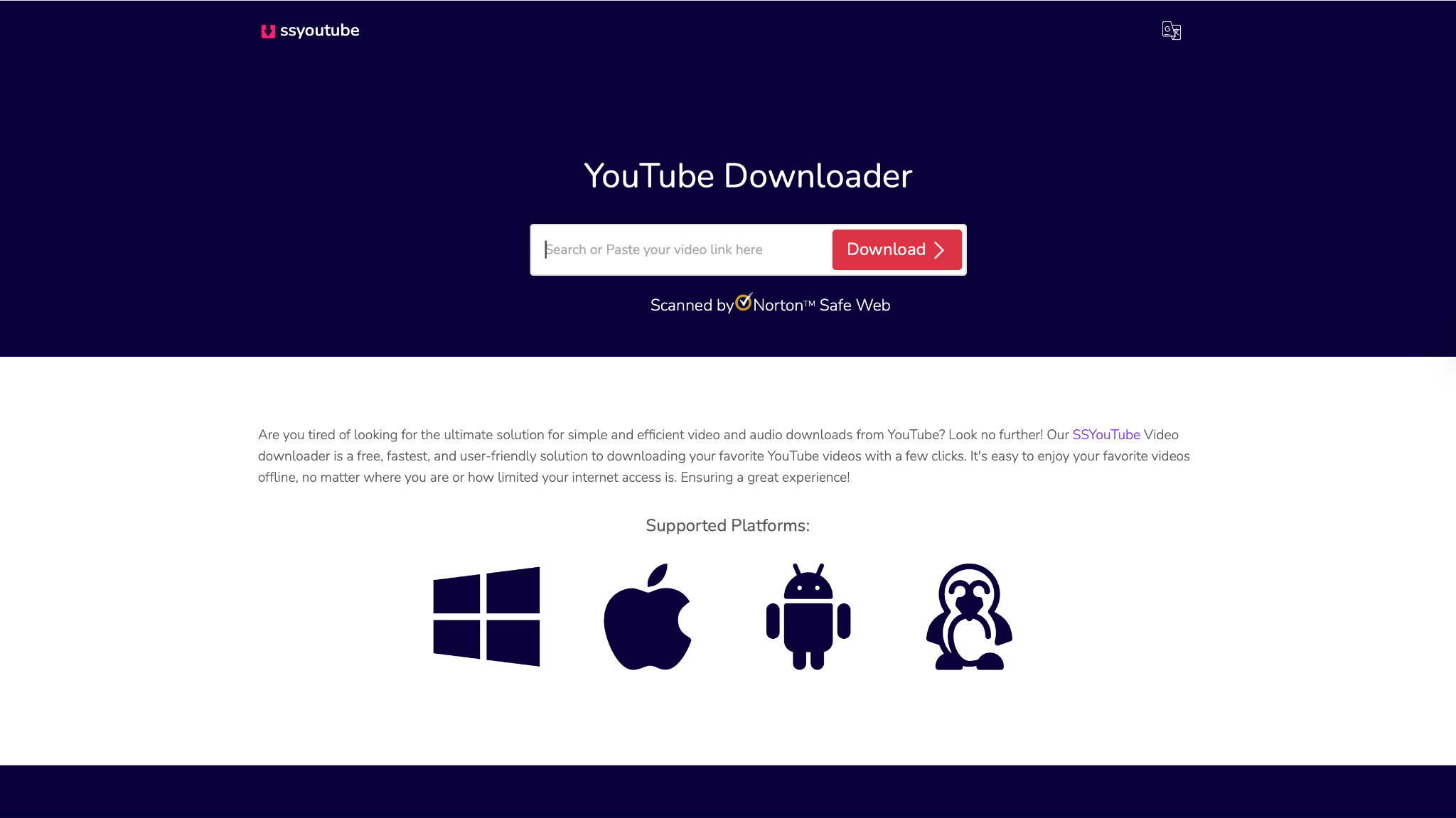 sssyoutube interface