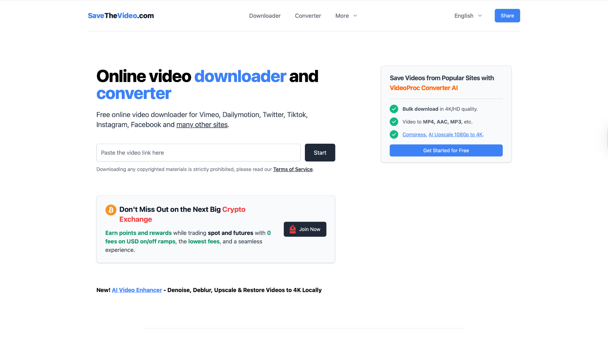 savethevideo interface
