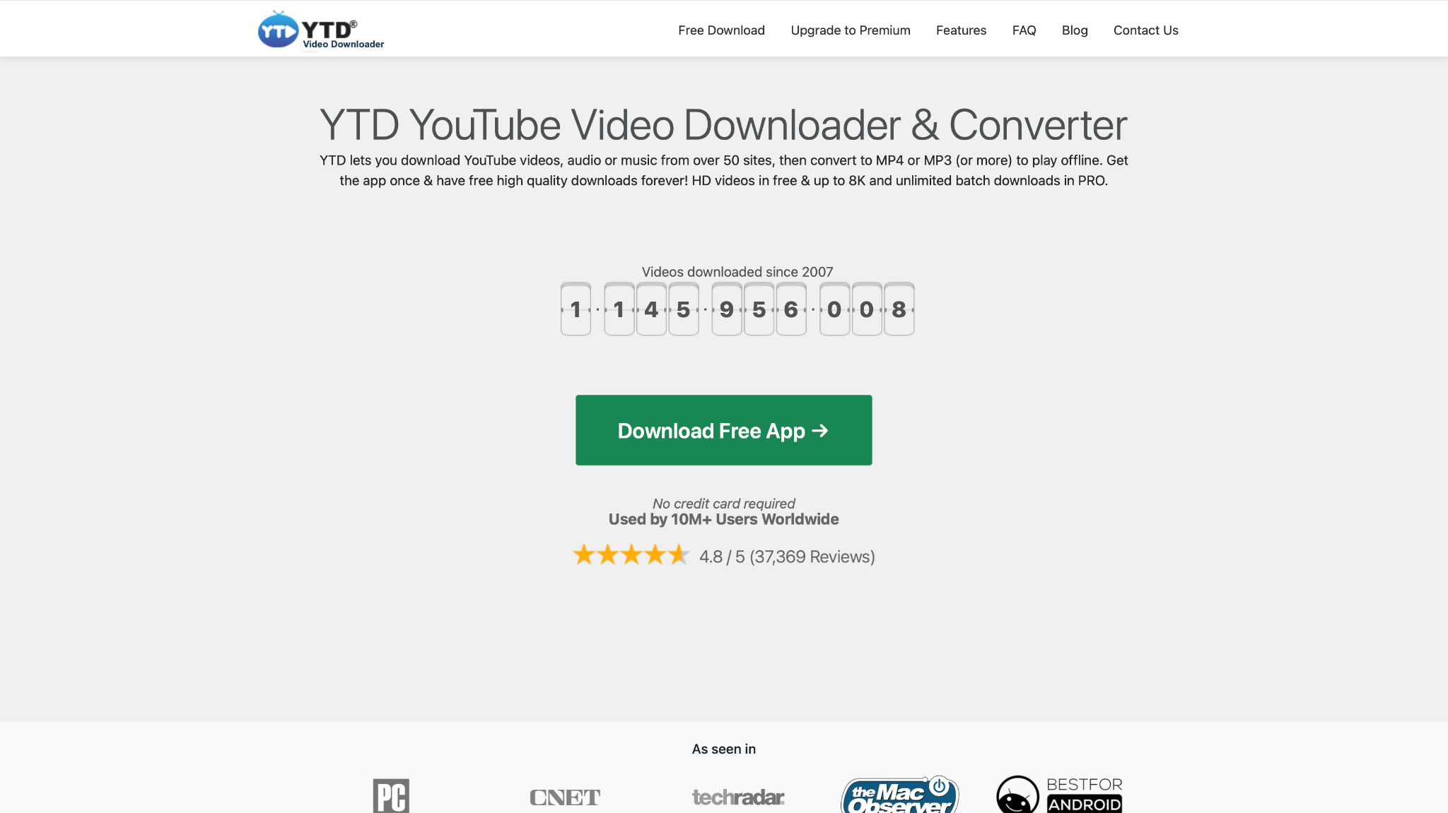 ytd video downloader interface