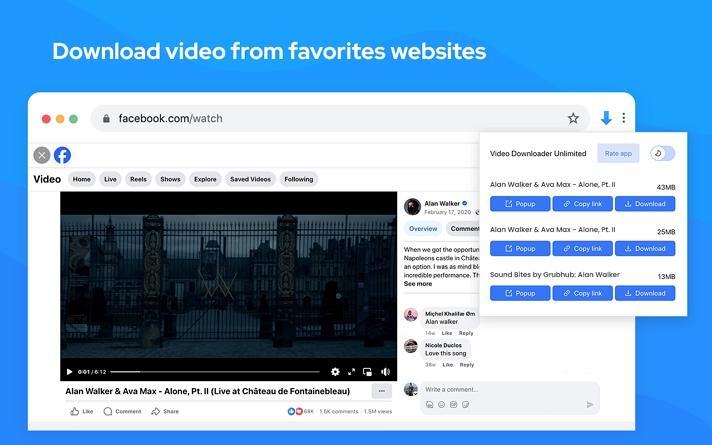 try video downloader unlimited