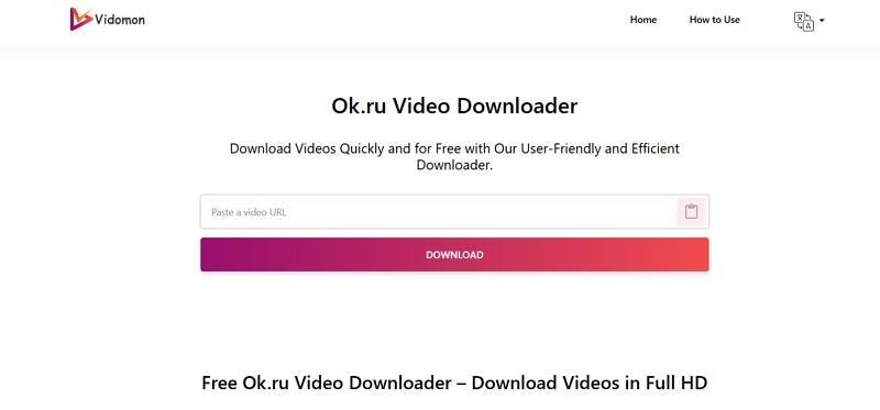use vidomon save ok videos online