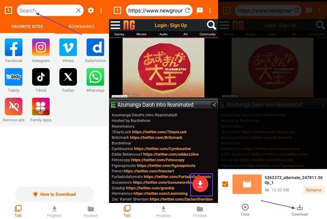 download free newgrounds videos app