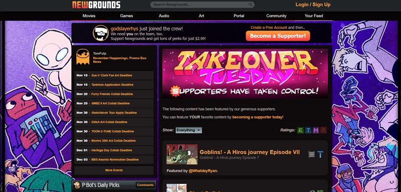 explore new grounds platform content