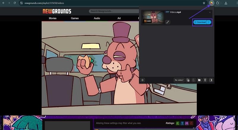 try video downloadhelper save videos