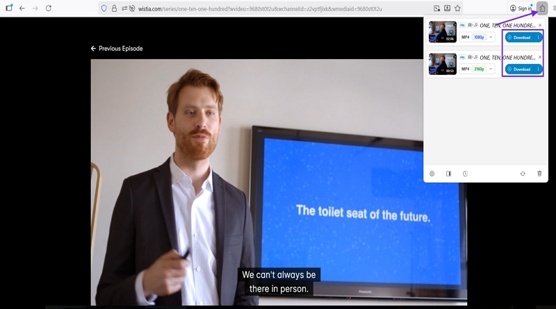 use video downloadhelper adon