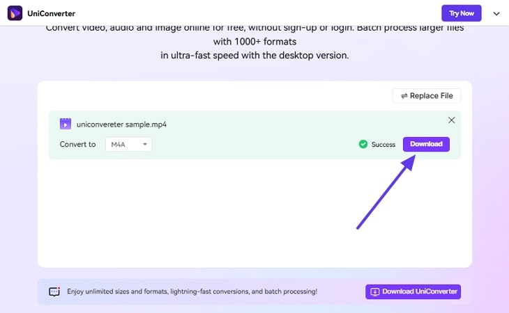 export the converted file format