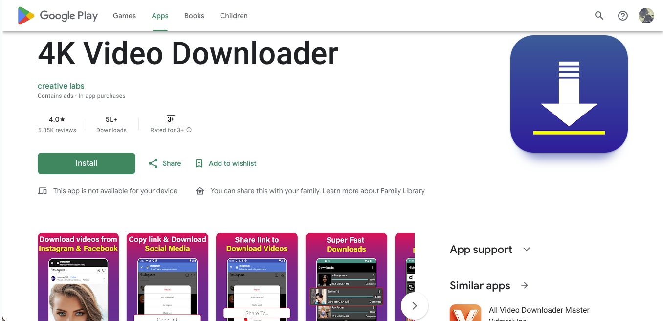 4k video downloader homepage