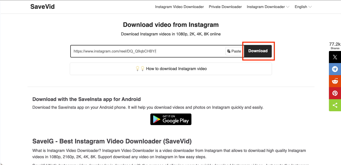 savevidnet click download