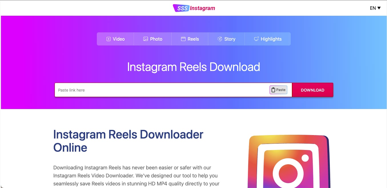sss instagram homepage