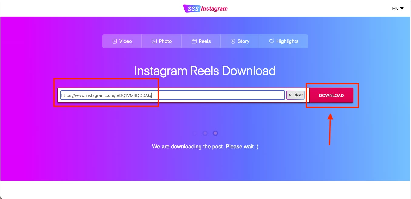 sss instagram paste link