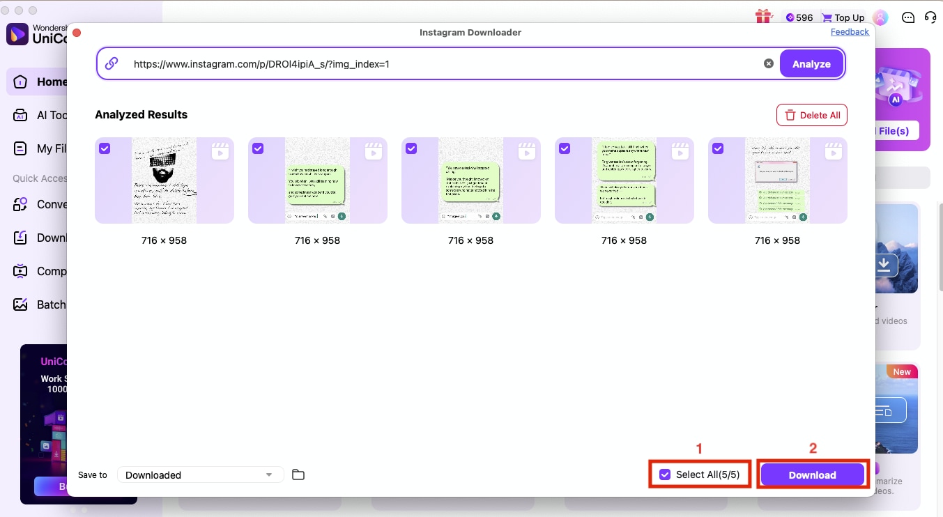 wondershare uniconverter download carousel
