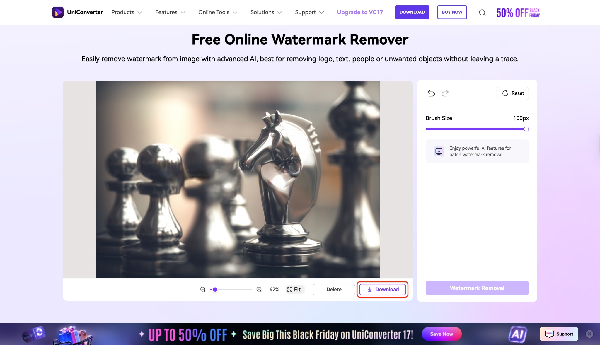 click on download to export