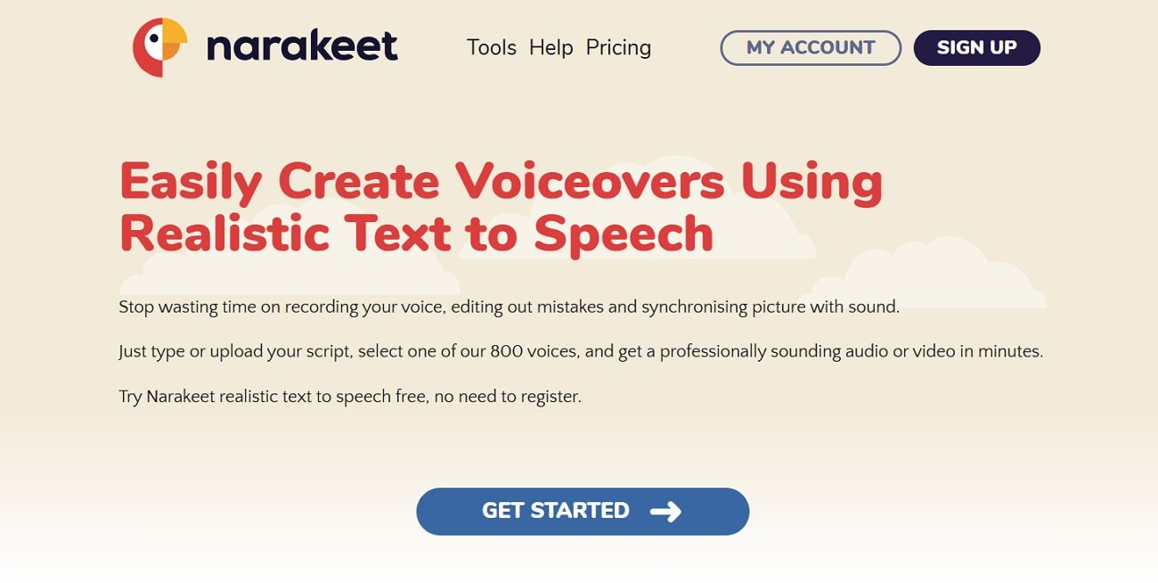 narakeet arabic text to speech