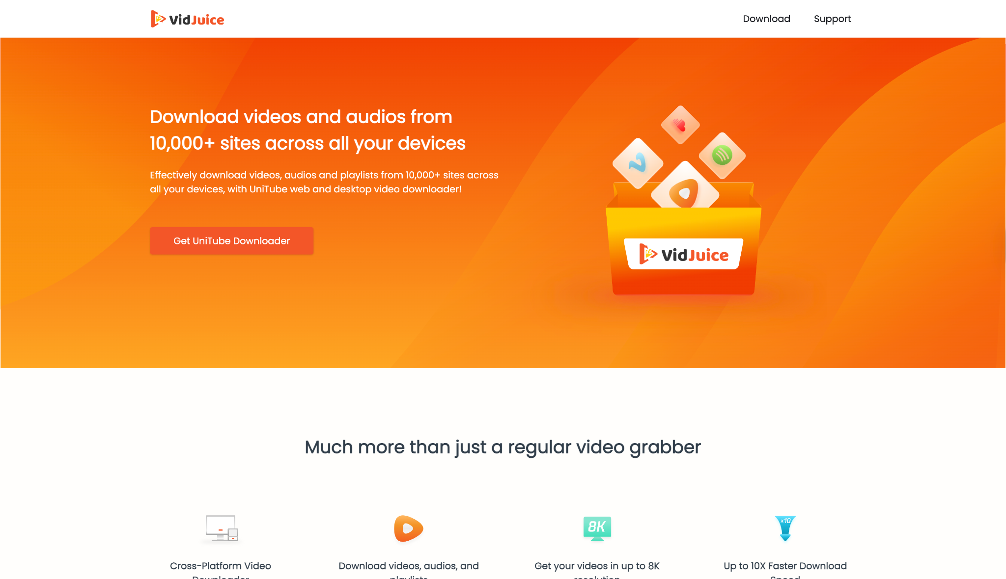 vidjuice unitube homepage