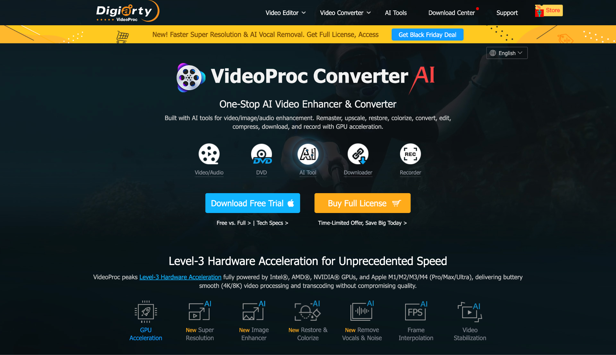 videoproc converter homepage