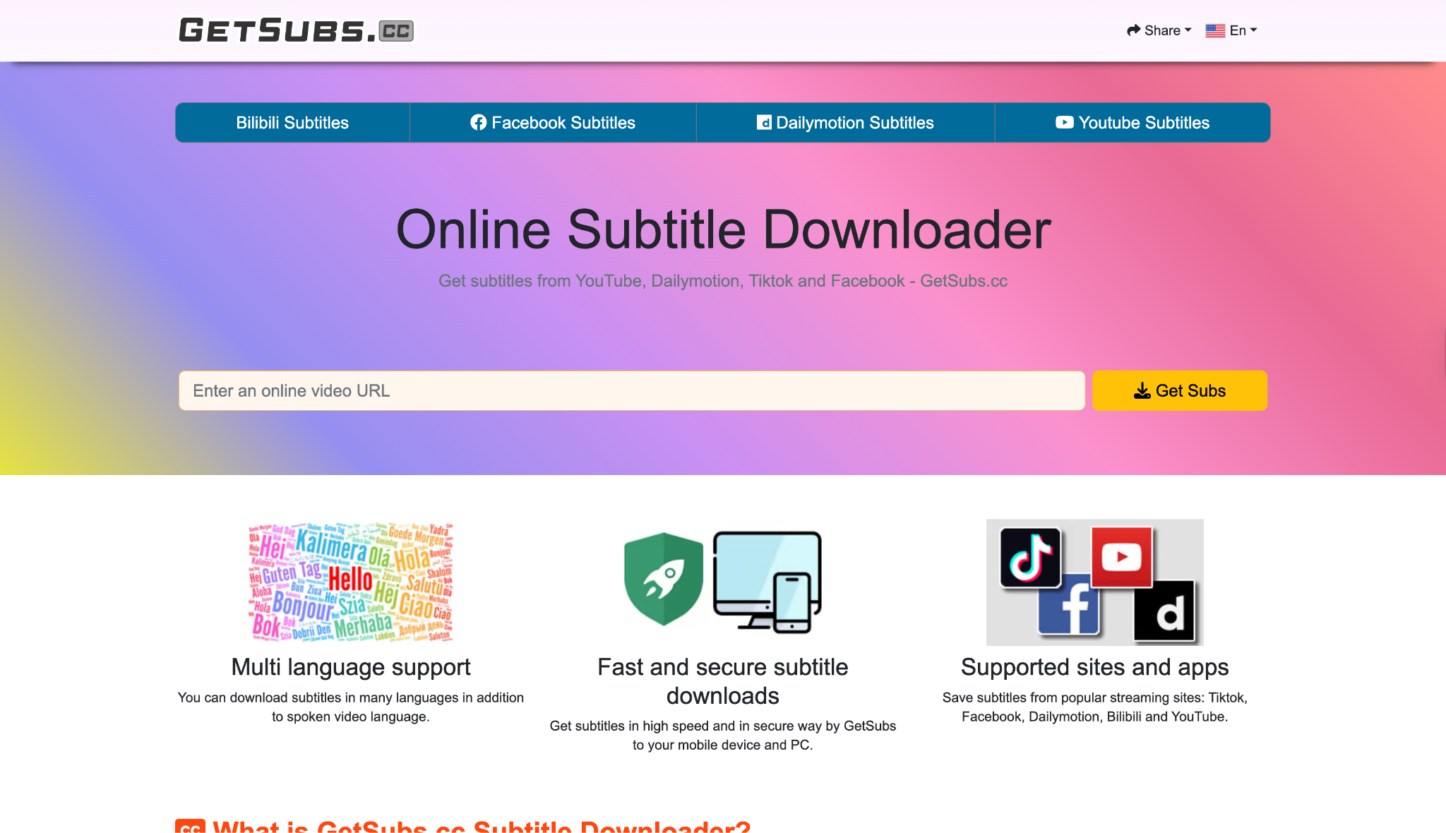 getsubs.cc homepage