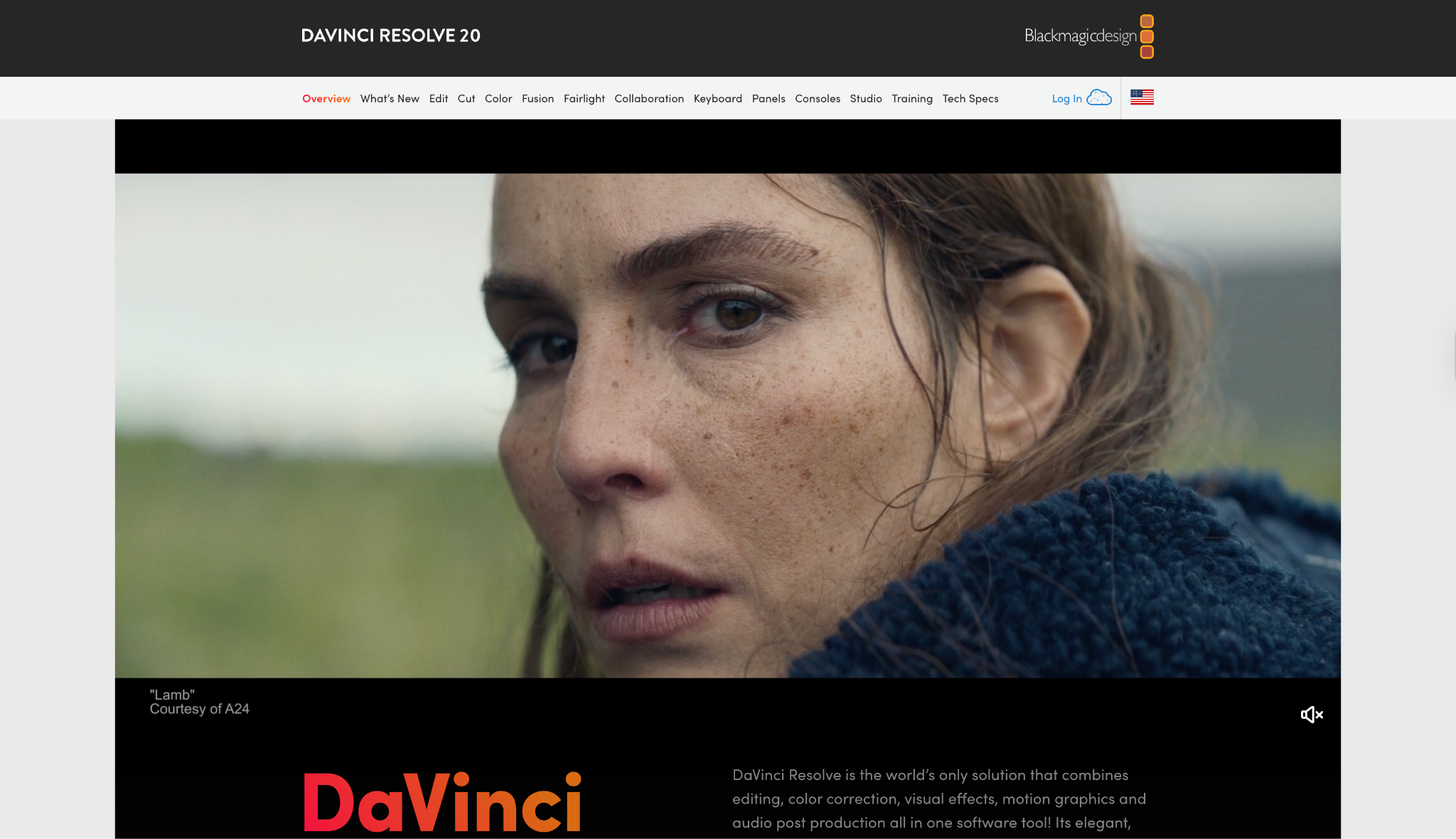 davinci resolve homepage