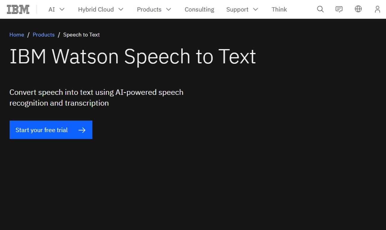 access ibm Watson speech-to-text tool