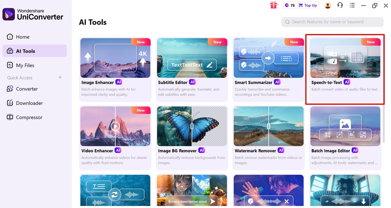 get speech-to-text feature