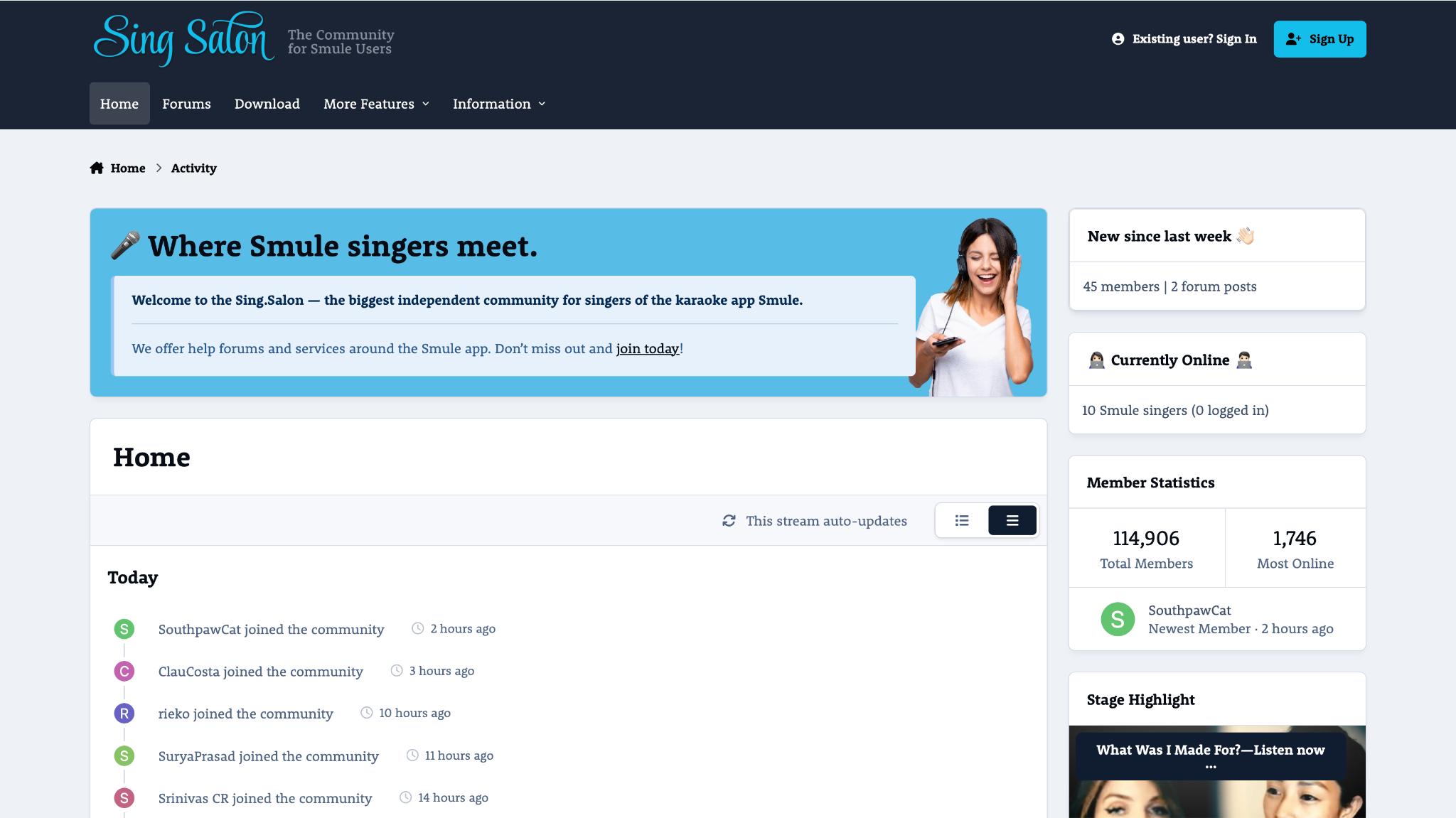 singsalon interface