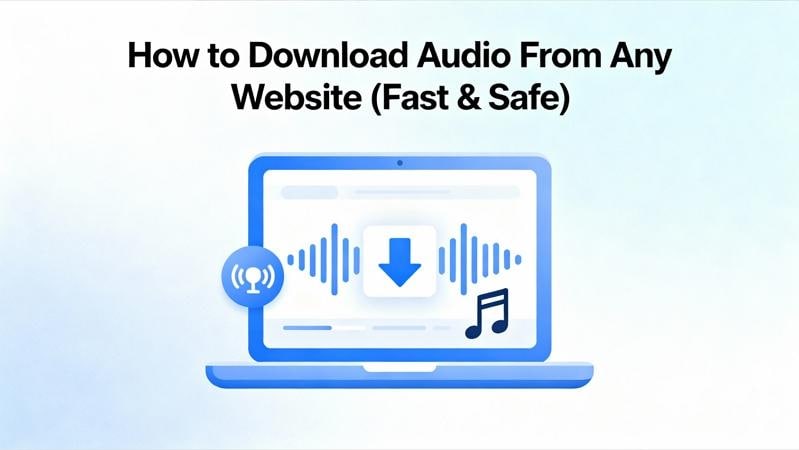 how to download audio from any website