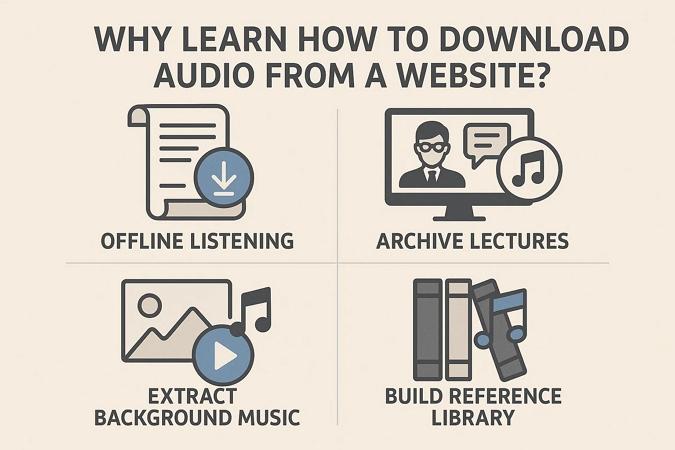 why user learn download audio from sites